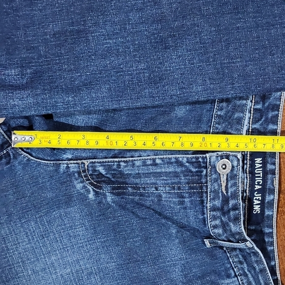 Nautica Womens Aged Wash Denim Cropped Pants W/ Fray Size 8 - Picture 4 of 11